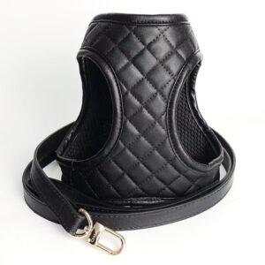 Deauville Quilted Leather Dog Harness